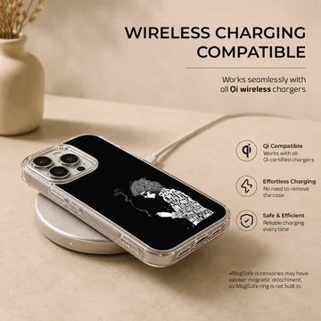 Bob Dylan black and white minimal typography phone case — Charging