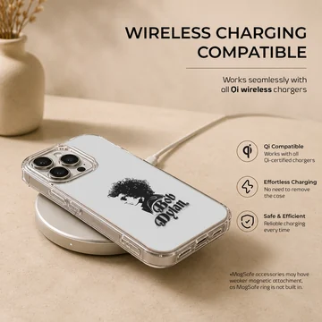 Phone case with bold typography featuring Bob Dylan imagery. — Charging