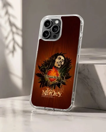 Bob Marley tribute artwork on phone case