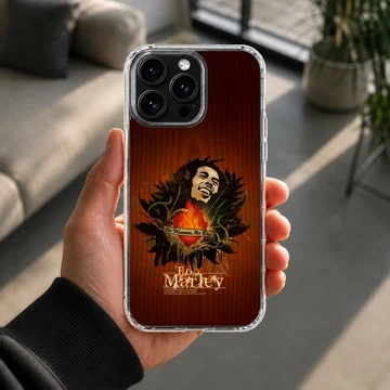 Bob Marley tribute artwork on phone case — Lifestyle