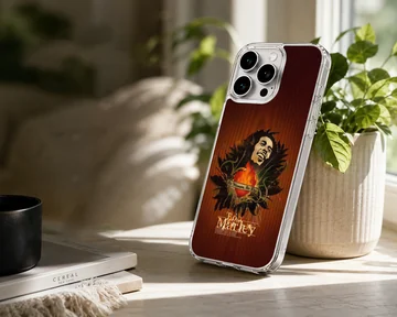Bob Marley tribute artwork on phone case — Lifestyle
