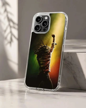 Bob Marley iconic tribute design on phone case