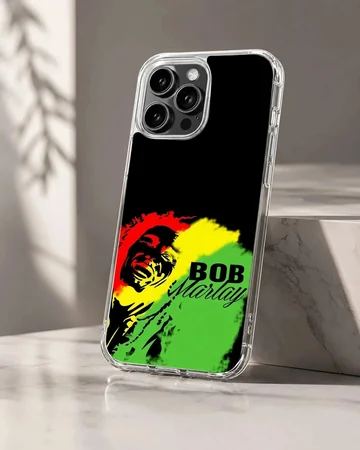 Bob Marley artwork with vibrant colors phone case