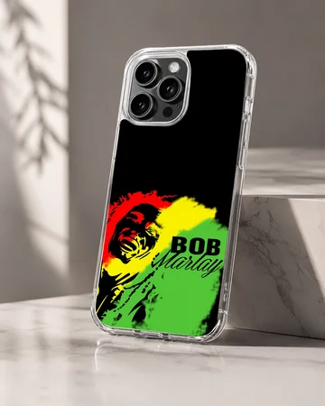 Bob Marley artwork with vibrant colors phone case — Hero