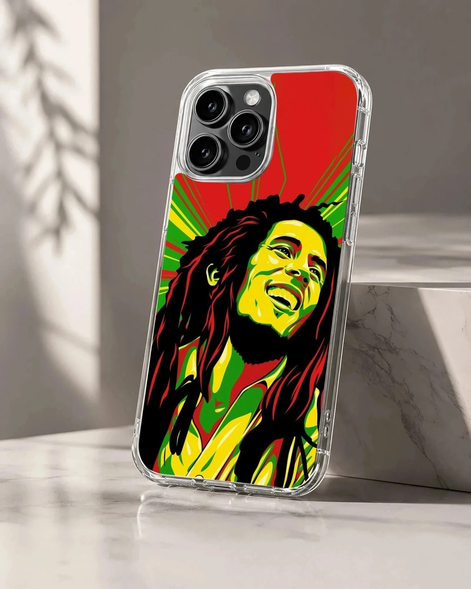 Vibrant Bob Marley design on phone case