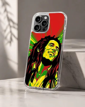 Vibrant Bob Marley design on phone case — Hero