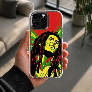 Vibrant Bob Marley design on phone case — Lifestyle