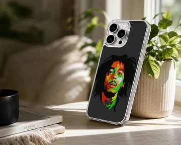 Bold Bob Marley Rasta design on phone case — Lifestyle