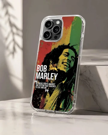 Bob Marley tribute design with vibrant reggae artwork phone case