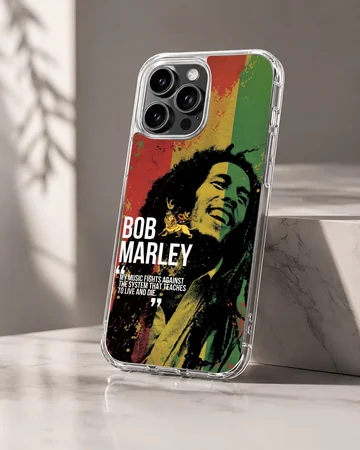 Bob Marley tribute design with vibrant reggae artwork phone case — Hero