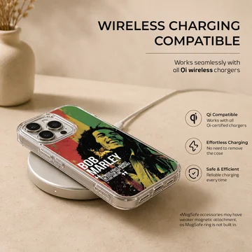 Bob Marley tribute design with vibrant reggae artwork phone case — Charging