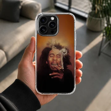 Bob Marley vibe photographic artwork on phone case — Lifestyle