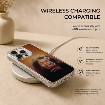 Bob Marley vibe photographic artwork on phone case — Charging