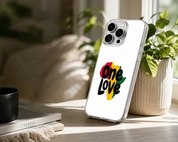 Bob Marley inspired phone case featuring One Love design. — Lifestyle