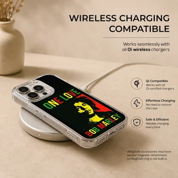 Bob Marley 'One Love' artwork on phone case — Charging