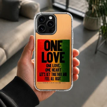 Bob Marley One Love design on phone case — Lifestyle