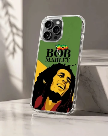 Bob Marley vibrant illustration on phone case