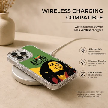 Bob Marley vibrant illustration on phone case — Charging