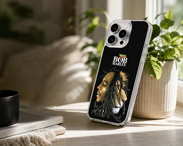 Bob Marley artwork featuring a lion with iconic logo on phone case — Lifestyle