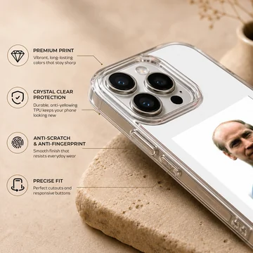 Photographic portrait of Bobby Charlton on phone case — Info