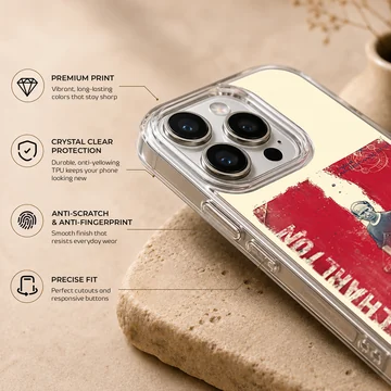 Bobby Charlton tribute illustration on phone case — Info