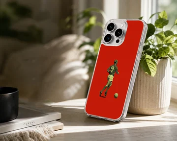Bobby Charlton iconic design on a phone case — Lifestyle