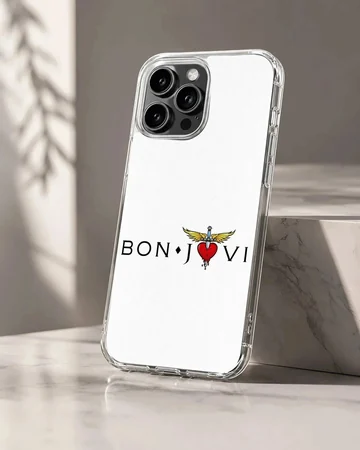 Bon Jovi logo design printed on a phone case