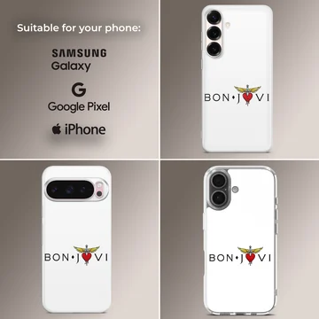Bon Jovi logo design printed on a phone case — Collage