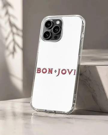 Bon Jovi bold typography design on phone case