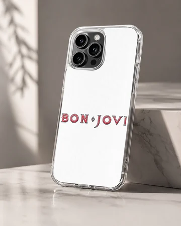 Bon Jovi bold typography design on phone case — Hero