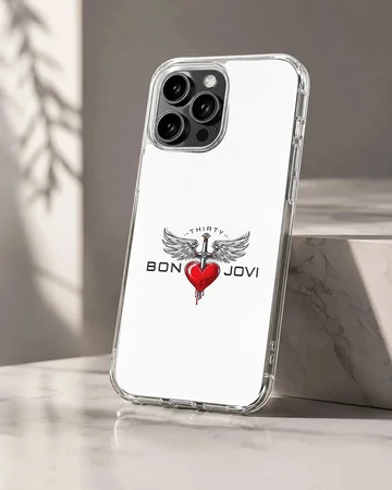 Bon Jovi iconic logo on phone case