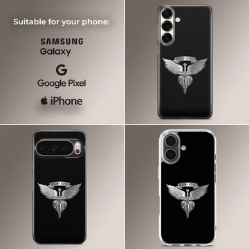 Bon Jovi emblem with wings and heart design phone case — Collage