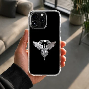 Bon Jovi emblem with wings and heart design phone case — Lifestyle