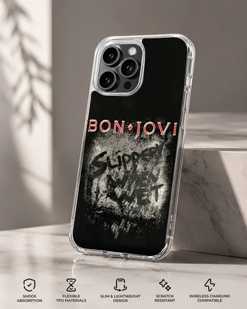 Bon Jovi inspired bold typography design phone case — Specs