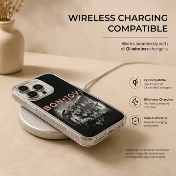 Bon Jovi inspired bold typography design phone case — Charging