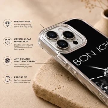 Bon Jovi portrait with band members on a phone case — Info