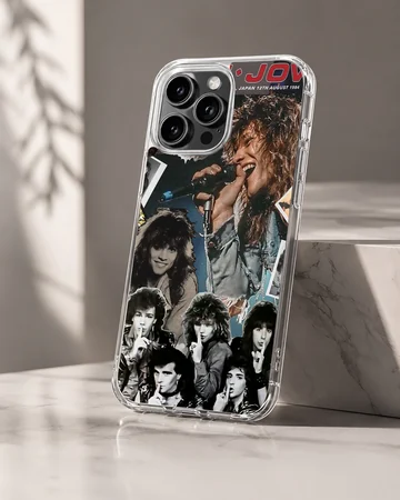 Bon Jovi band collage on a phone case — Hero
