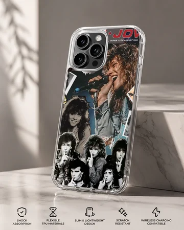 Bon Jovi band collage on a phone case — Specs