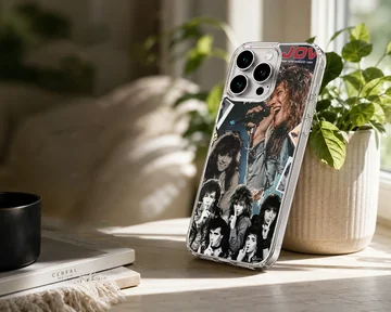 Bon Jovi band collage on a phone case — Lifestyle