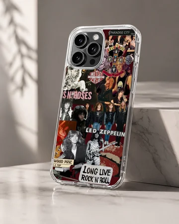 Bon Jovi collage featuring rock legends on phone case — Hero