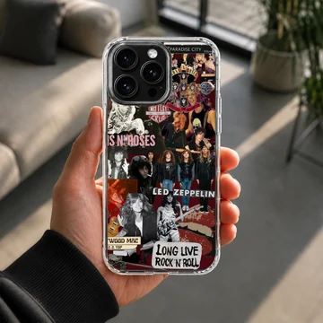 Bon Jovi collage featuring rock legends on phone case — Lifestyle