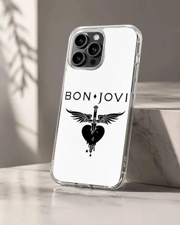 Bon Jovi iconic logo on phone case