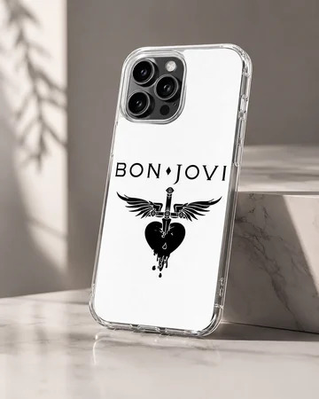 Bon Jovi iconic logo on phone case — Hero