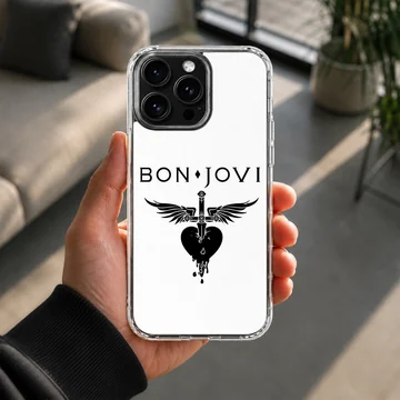 Bon Jovi iconic logo on phone case — Lifestyle