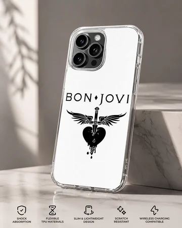 Bon Jovi iconic logo on phone case — Specs