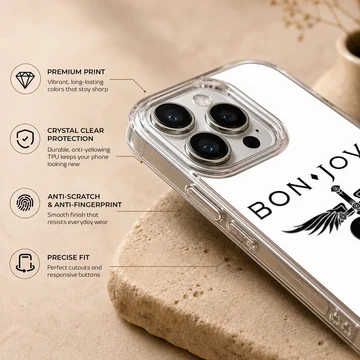Bon Jovi iconic logo on phone case — Info