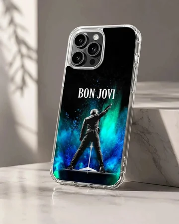 Bon Jovi tribute artwork on phone case