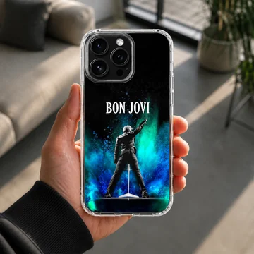 Bon Jovi tribute artwork on phone case — Lifestyle