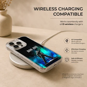 Bon Jovi tribute artwork on phone case — Charging