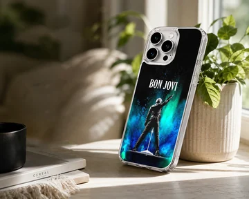 Bon Jovi tribute artwork on phone case — Lifestyle